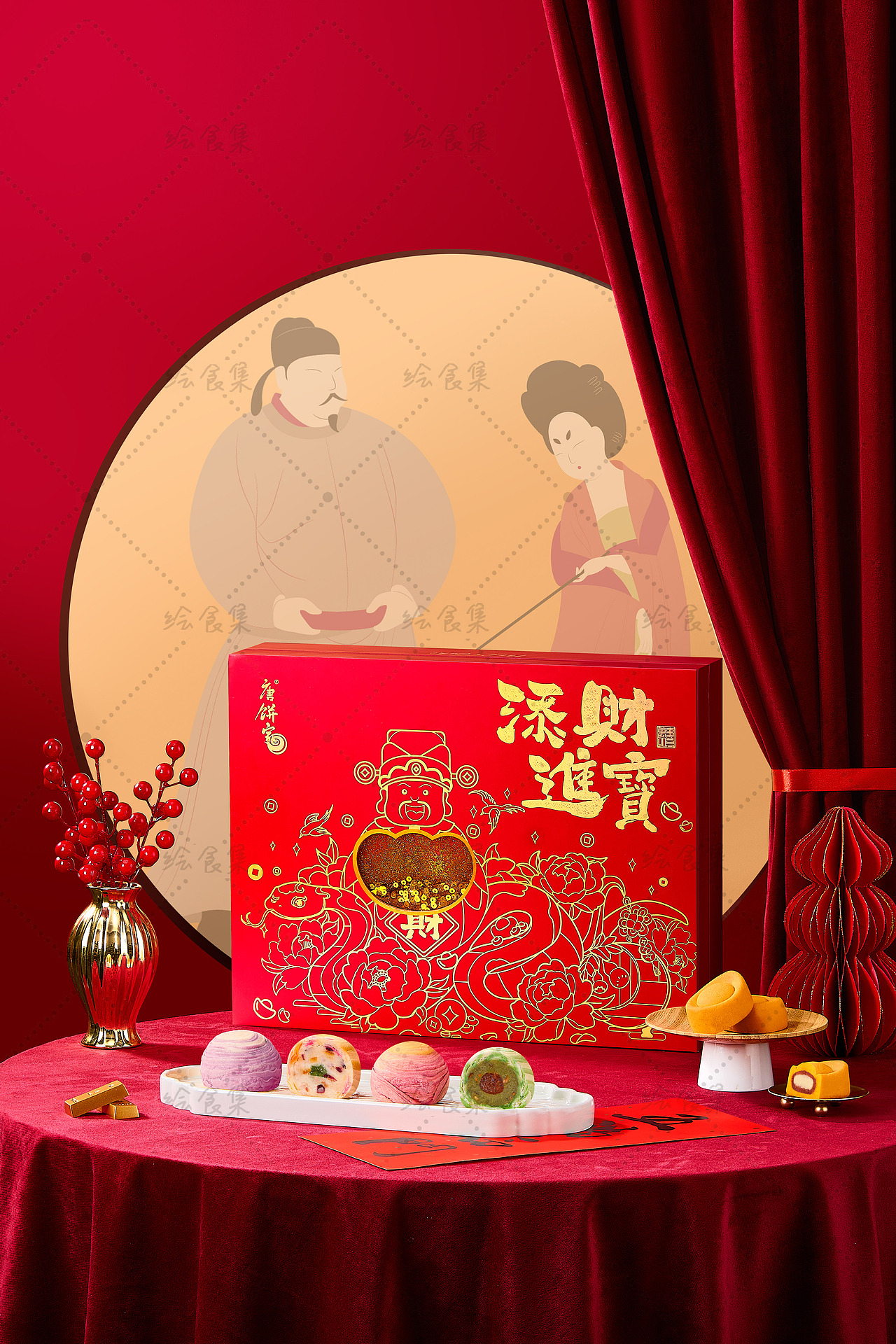 美食摄影｜唐饼家·新年大礼盒KV合集 🧨（图ZMzg3NjA4MzQw） - 美食摄影 - 站酷设计师绘食集原创素材 - 站酷ZCOOL