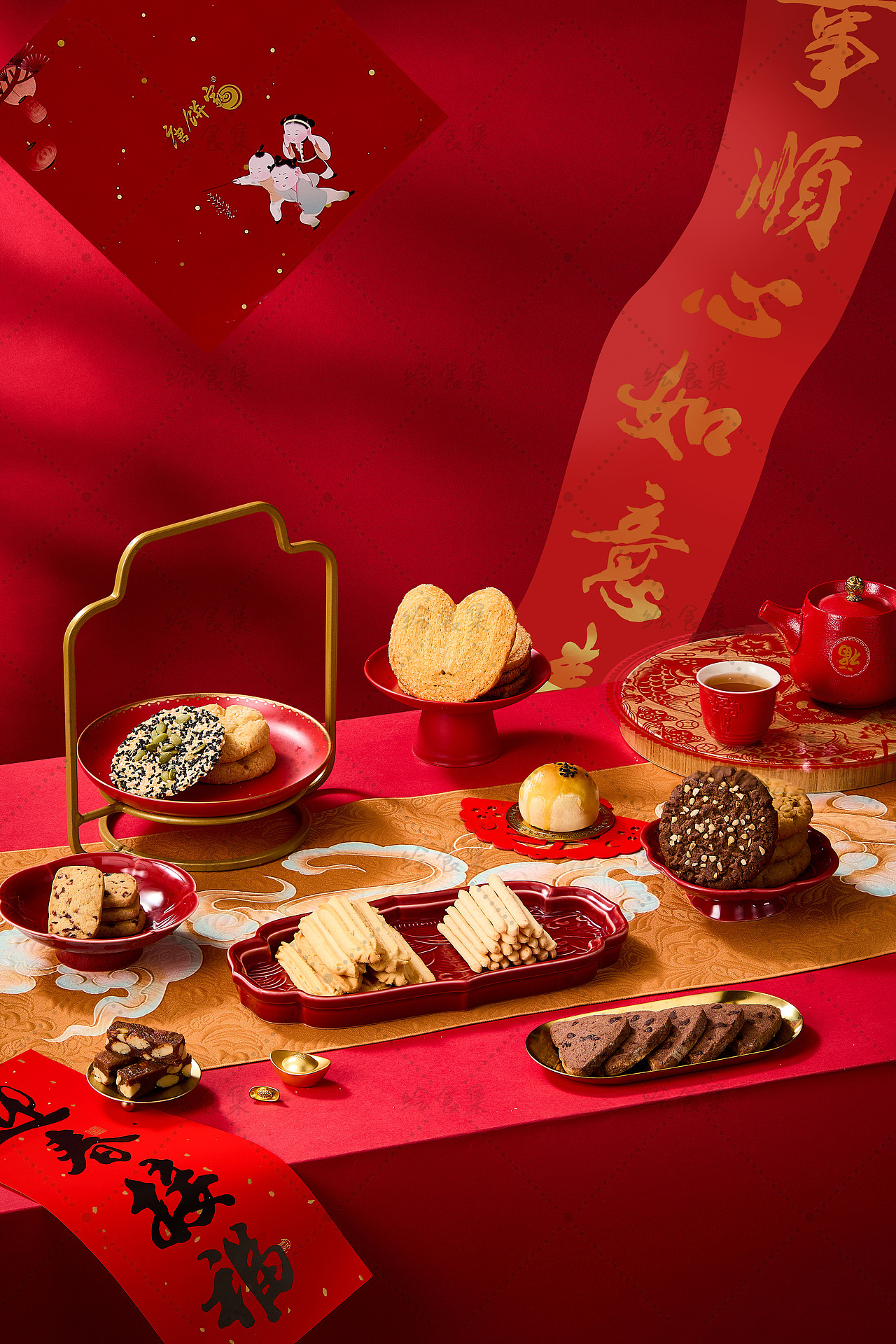 美食摄影｜唐饼家·新年大礼盒KV合集 🧨（图ZMzg3NjA4Mzgw） - 美食摄影 - 站酷设计师绘食集原创素材 - 站酷ZCOOL