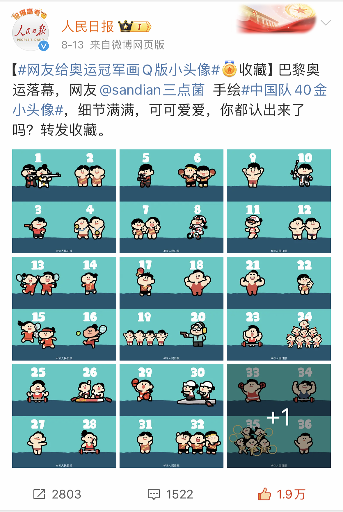 2024年巴黎奥运会Q版运动员（图ZMzg3NjExMzc2） - 创作习作 - 站酷设计师sandian三点菌原创素材 - 站酷ZCOOL
