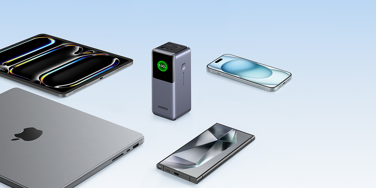 【UGREEN Nexode Power Bank 】产品渲染（图ZMzg3NjE4ODQ4） - 产品 - 站酷设计师微胖的橘猫原创素材 - 站酷ZCOOL