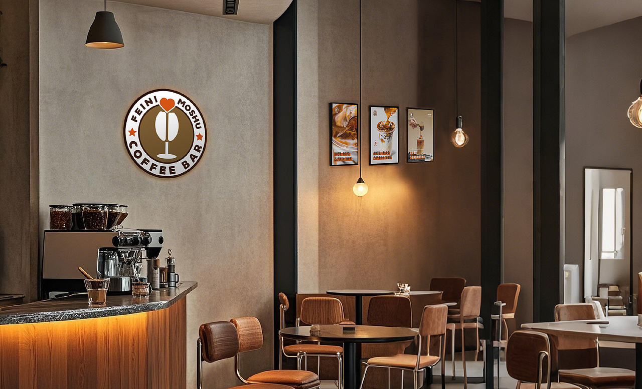 啡你莫属咖啡店LOGO