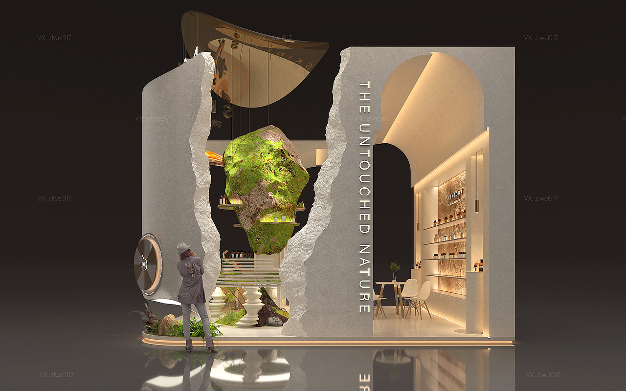 韩国美妆品牌展台（图ZMzg3NjIwMjYw） - 展陈设计 - 站酷设计师一一一灰调调o原创素材 - 站酷ZCOOL