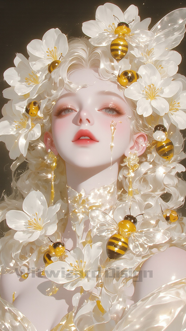 花簇精灵:与蜂共舞的甜蜜幻想