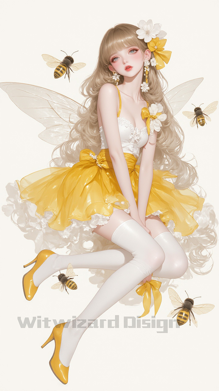花簇精灵:与蜂共舞的甜蜜幻想