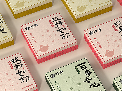 「沁润时光· 四季有芳」 系列花茶品牌包装设计 