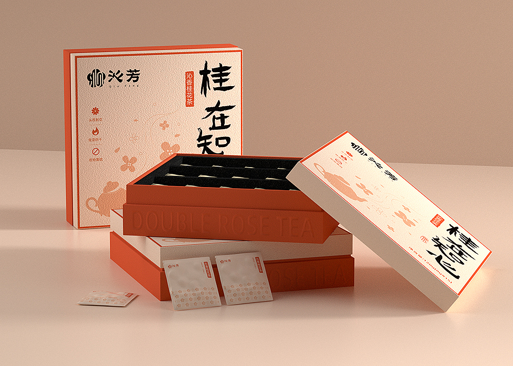 「沁润时光· 四季有芳」 系列花茶品牌包装设计 