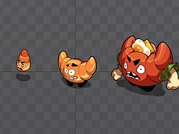 spine动效-牛角包