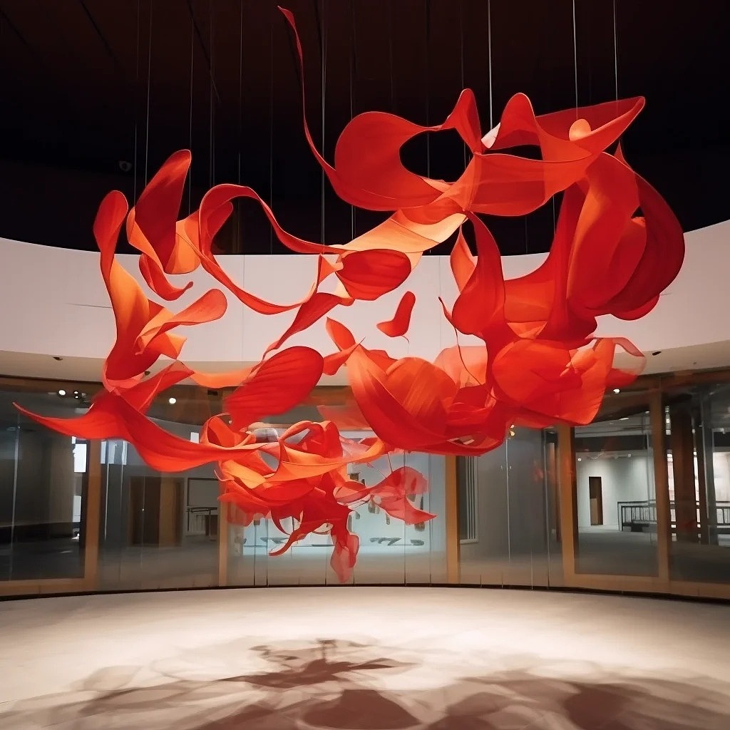 商场中庭互动美陈：以创意为笔，绘就商业新画卷（图ZMzg3NjUwNTQw） - AI作品 - 站酷设计师蚂蚁道具原创素材 - 站酷ZCOOL