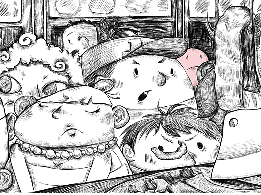 噪音主题儿童插画