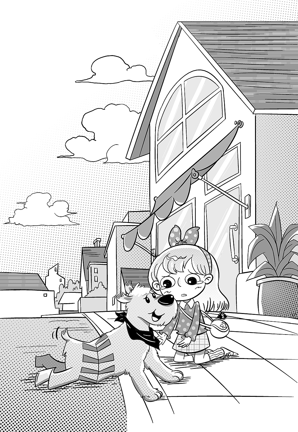 童话书黑白插图