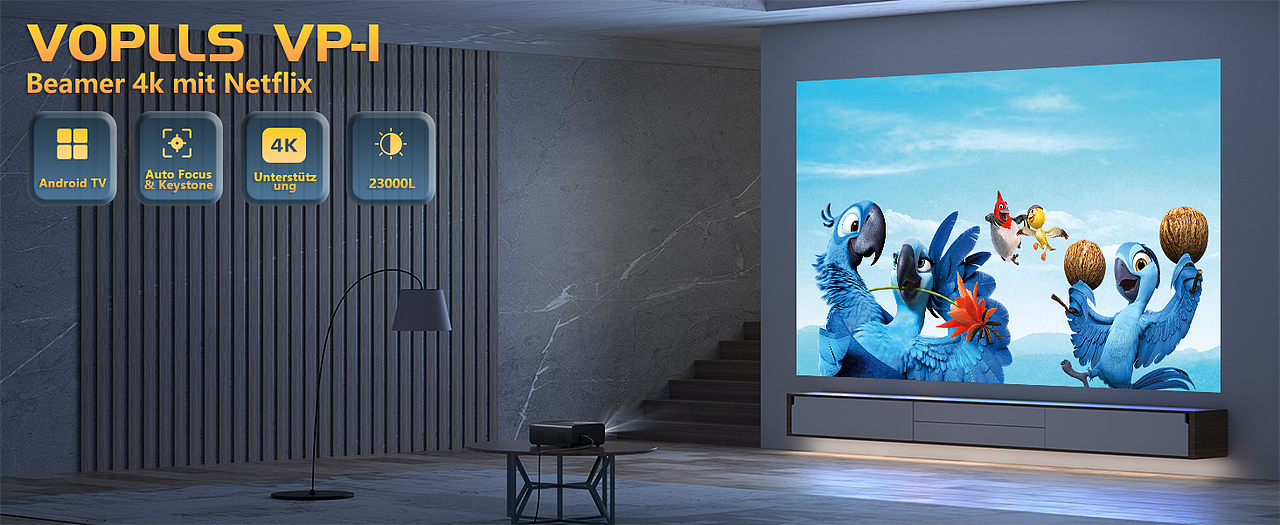 之前制作的一些投影仪使用场景的图片