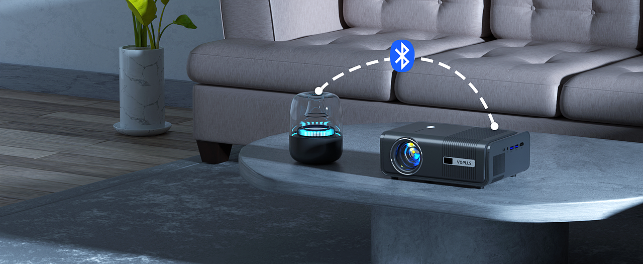 之前制作的一些投影仪使用场景的图片