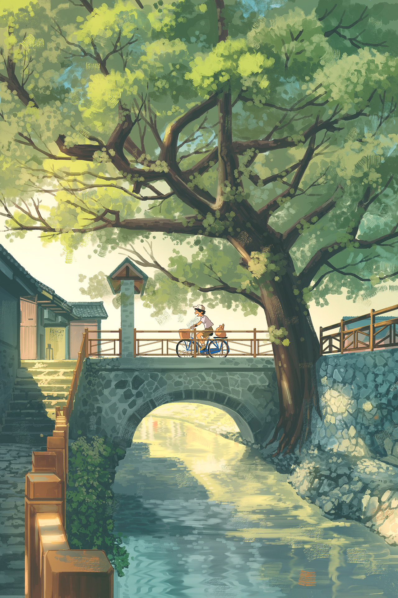 车轮碾过青石板,发出咯吱咯吱的声响,仿佛在诉说着老街的百年沧桑。
<br>斑驳的砖墙,褪色的招牌,空气中弥漫着若有若无的桂花香,勾起了记忆深处的童年时光。<br><br>还记得那家老字号糕点铺吗?香甜的绿豆糕,酥脆的桃酥,是儿时最奢侈的享受。<br><br>转角处,那棵老槐树依然枝繁叶茂,树下乘凉的老人,摇着蒲扇,讲着过去的故事。<br><br>老街,像一位慈祥的老人,静静地守护着我们的回忆。<br><br>骑上车,穿梭在时光的缝隙里,感受着岁月的温度,找寻着最初的自己。