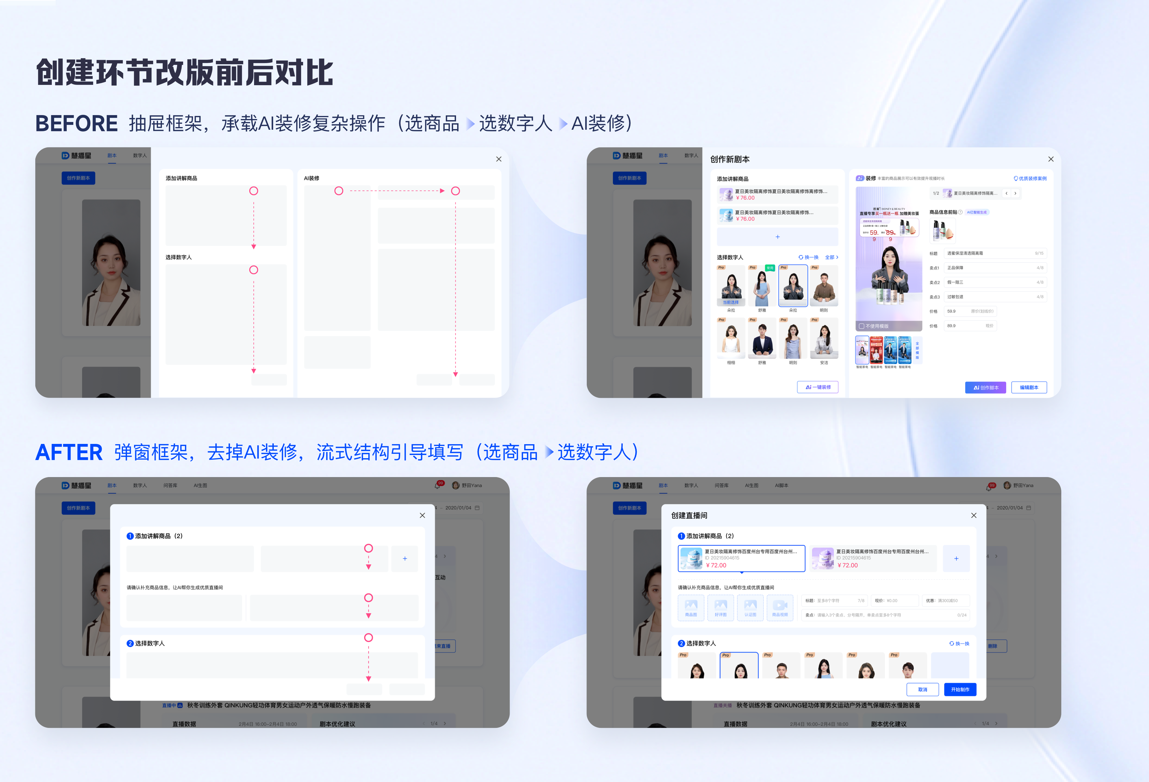 百度数字人直播创编体验改版实战复盘！