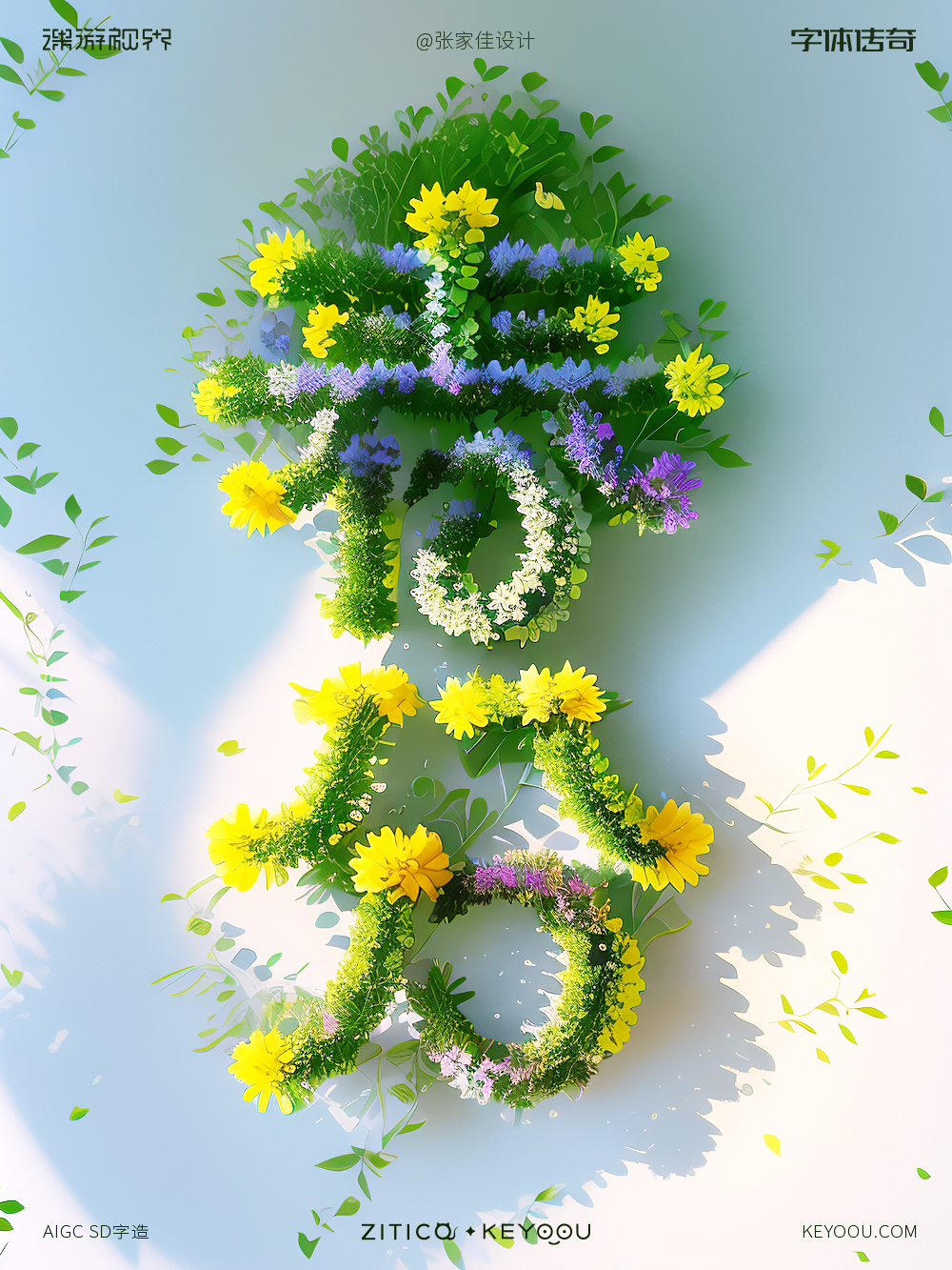 AISD春分字体设计海报生图又快又好+教程