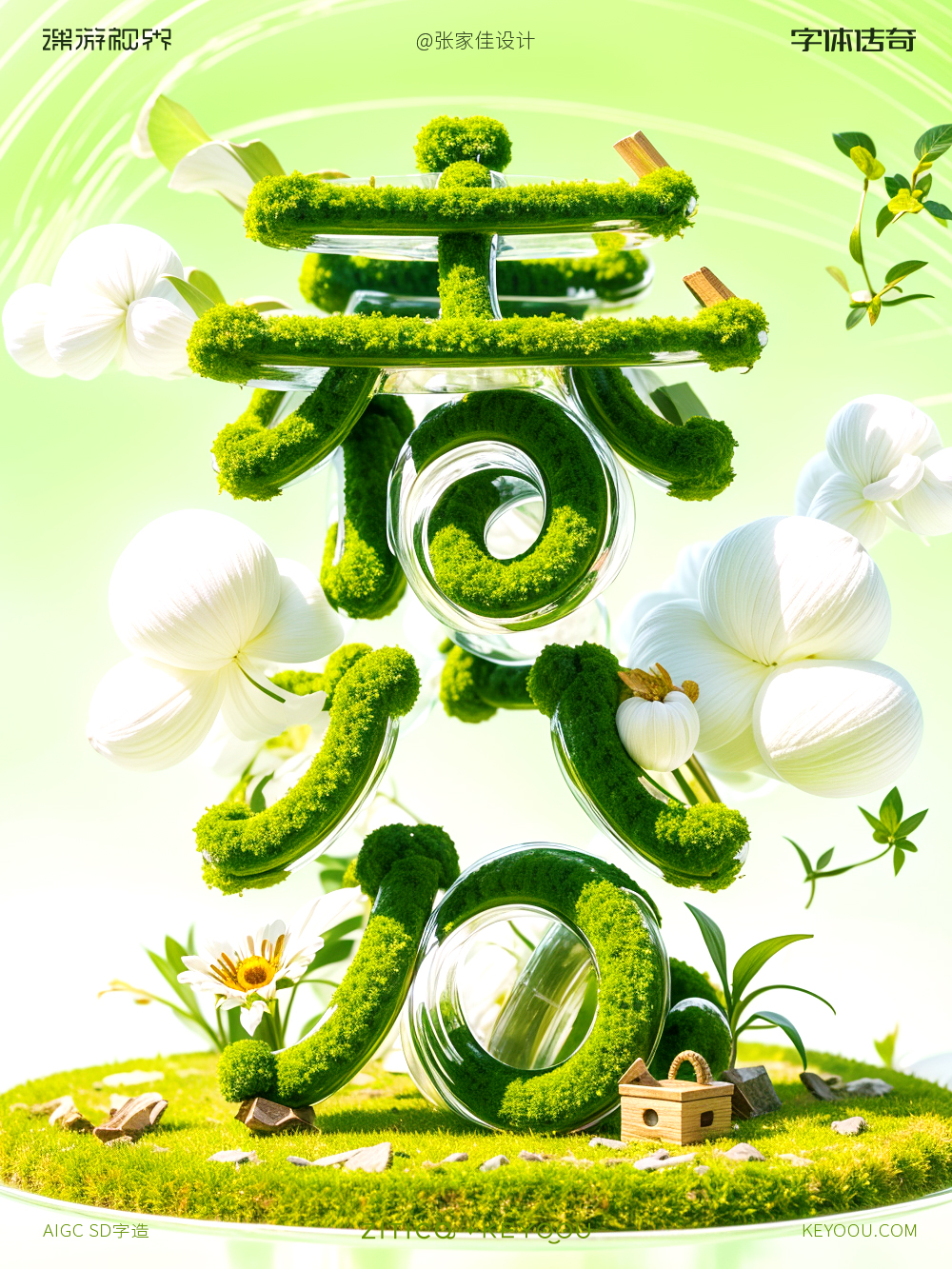 AISD春分字体设计海报生图又快又好+教程