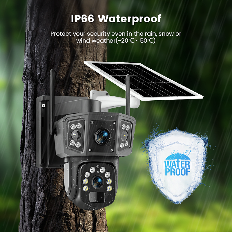 太阳能安防监控摄像机详情页设计