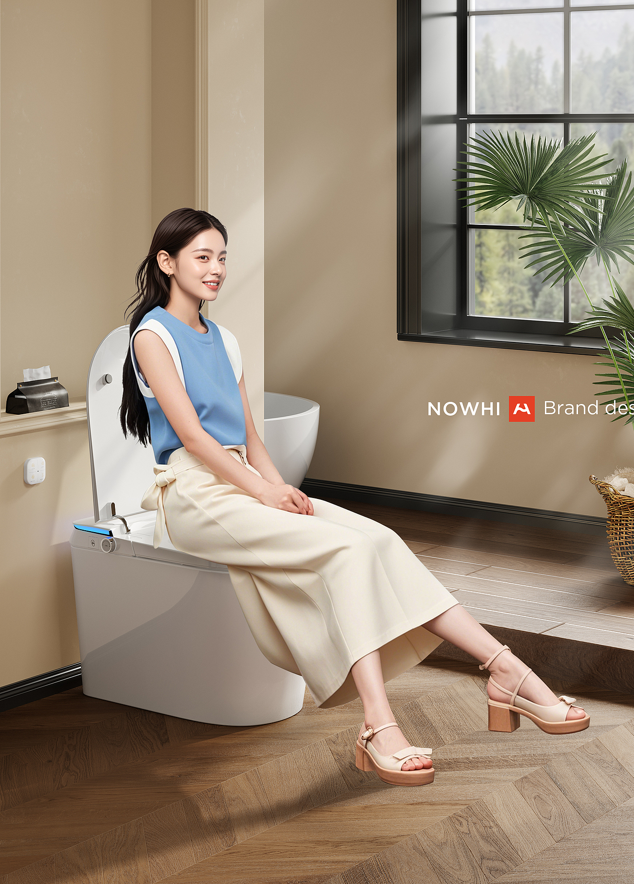 HOROW希箭 | 智能马桶三维渲染&AI运用（图ZMzg3NzM0NDky） - 动画/影视 - 站酷设计师闹海品牌团队原创素材 - 站酷ZCOOL