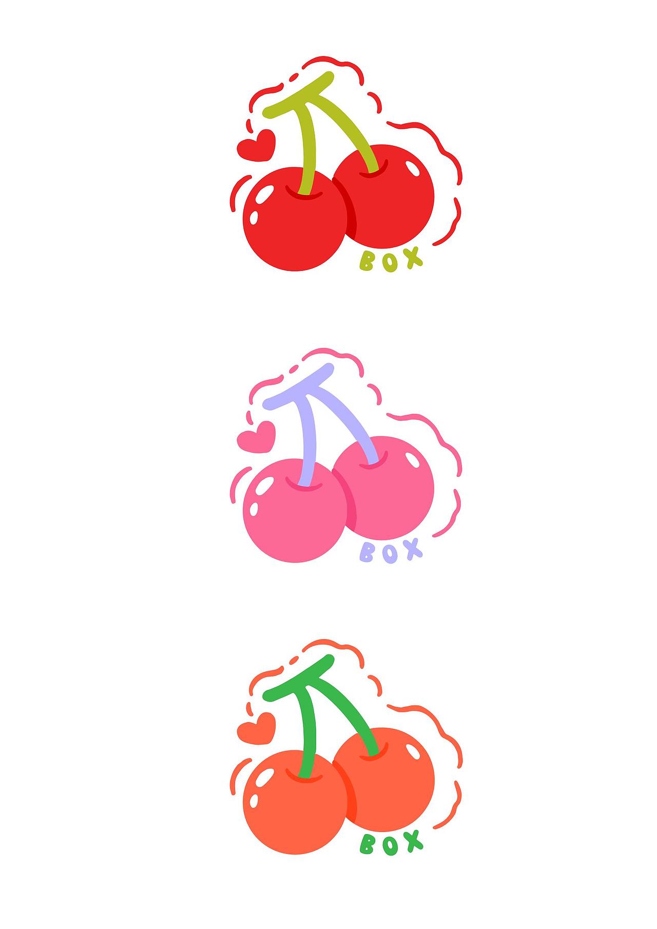 樱桃插画设计