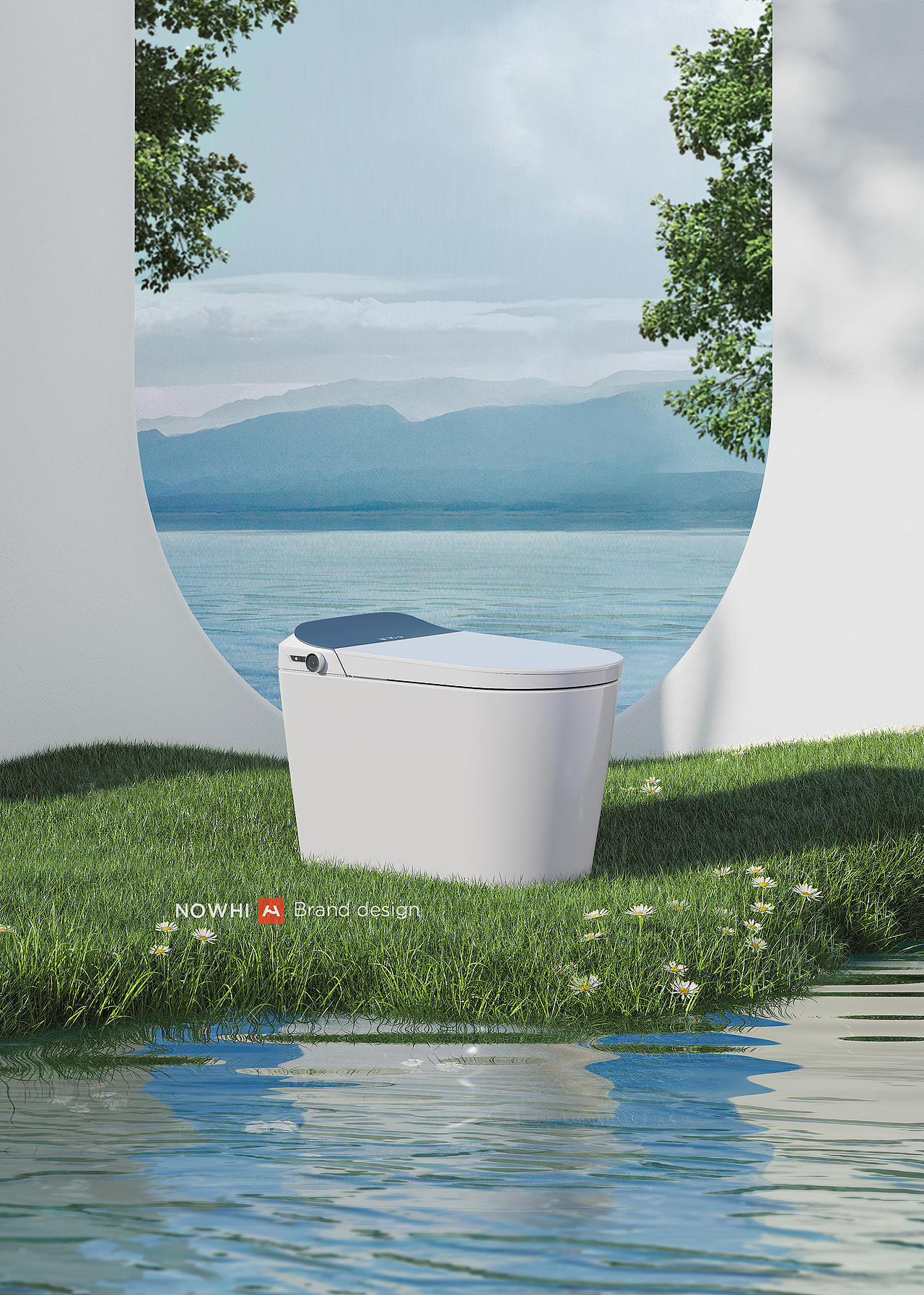 HOROW希箭 | 智能马桶三维渲染&AI运用（图ZMzg3NzM5MjA0） - 动画/影视 - 站酷设计师闹海品牌团队原创素材 - 站酷ZCOOL