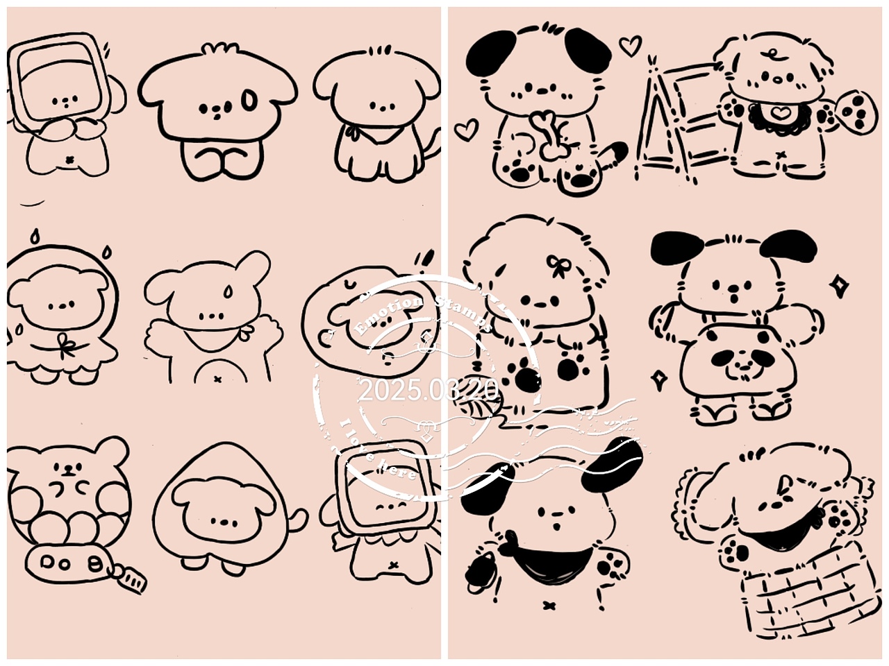 可爱简笔封面图