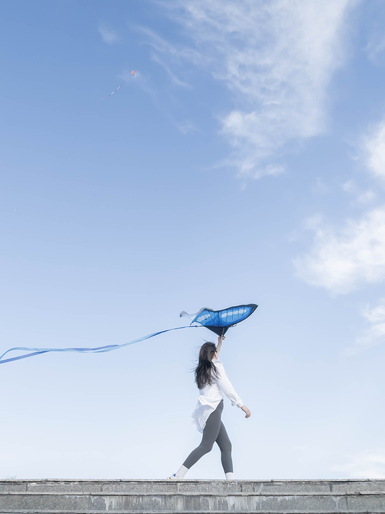 蓝天白云，日系小清新写真（图ZMzg3NzYzODI0） - 人像摄影 - 站酷设计师超人摄影工作室原创素材 - 站酷ZCOOL