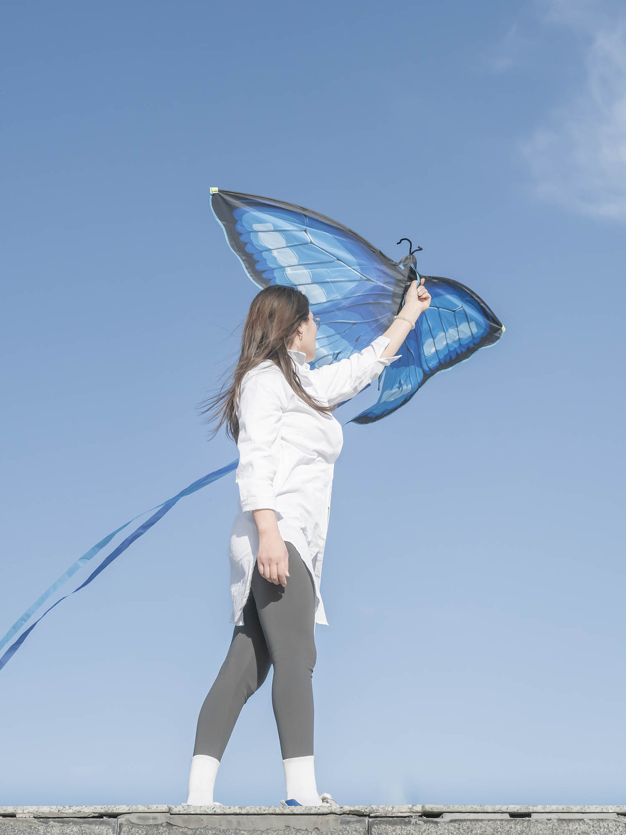 蓝天白云，日系小清新写真（图ZMzg3NzYzODQw） - 人像摄影 - 站酷设计师超人摄影工作室原创素材 - 站酷ZCOOL