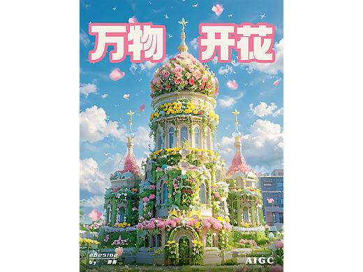 当钢筋水泥遇春暖花开，无缝衔接地标建筑万物开花