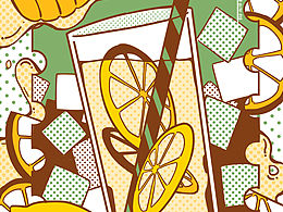 插画｜蜂蜜柠檬水🍋