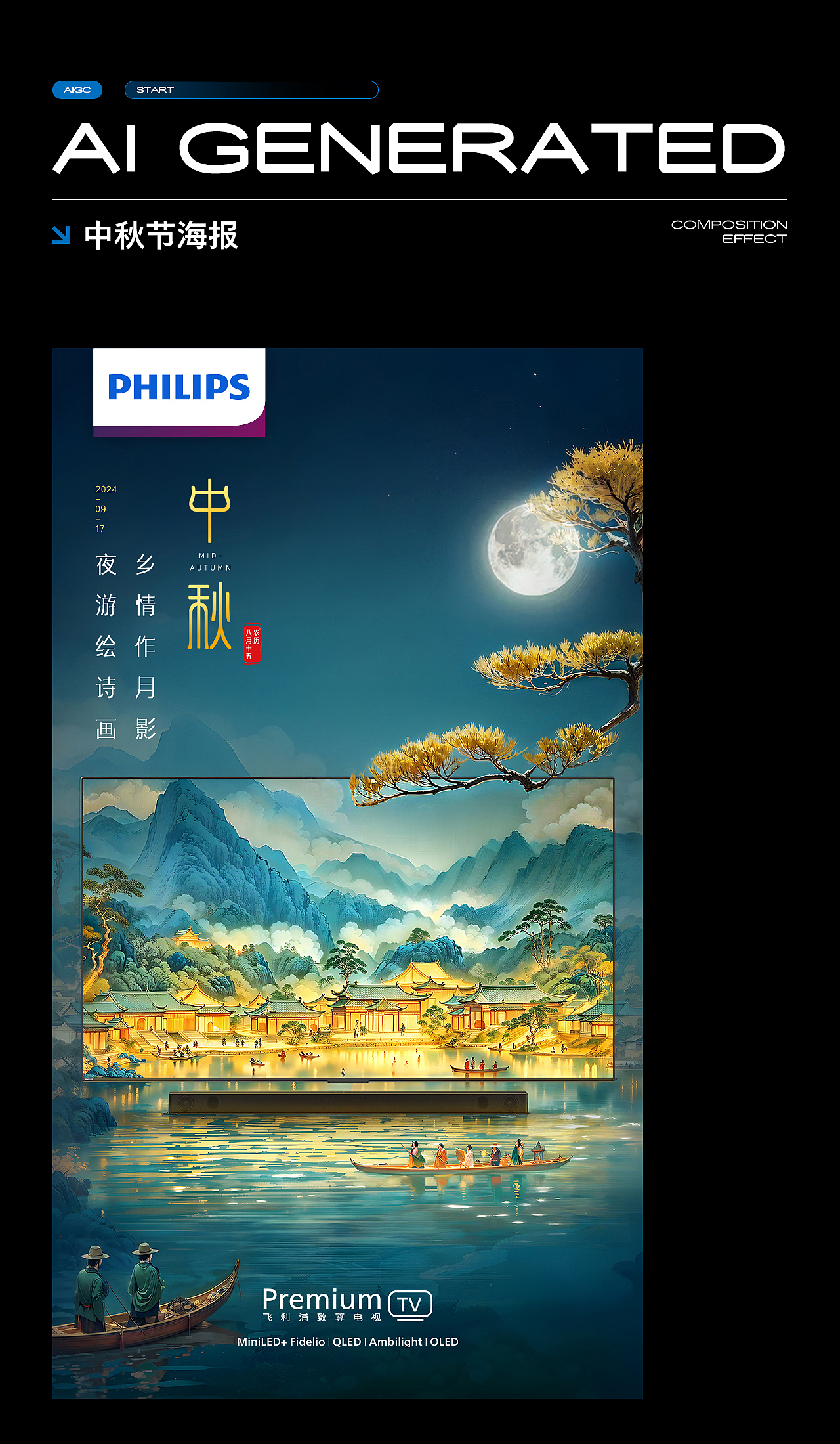 AIGC助力>电视机品宣视觉 2024年度总结（图ZMzg3Nzc2MTA0） - 电商 - 站酷设计师云度视觉原创素材 - 站酷ZCOOL