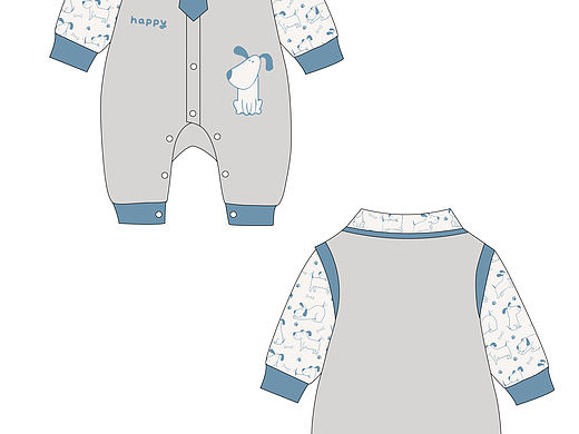 今天分享婴童爬服