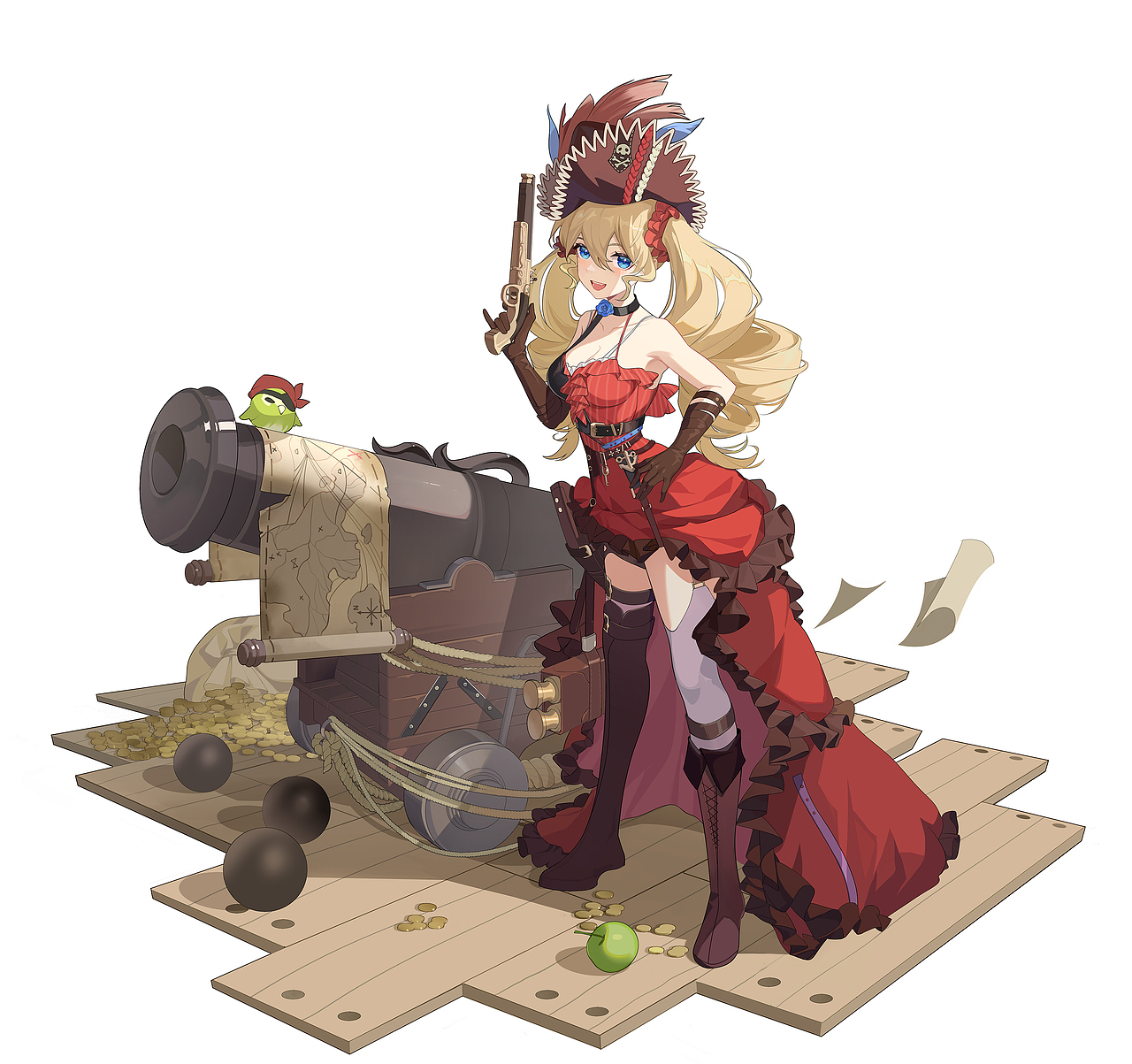 《依露希尔:星晓》多角色皮肤立绘图组