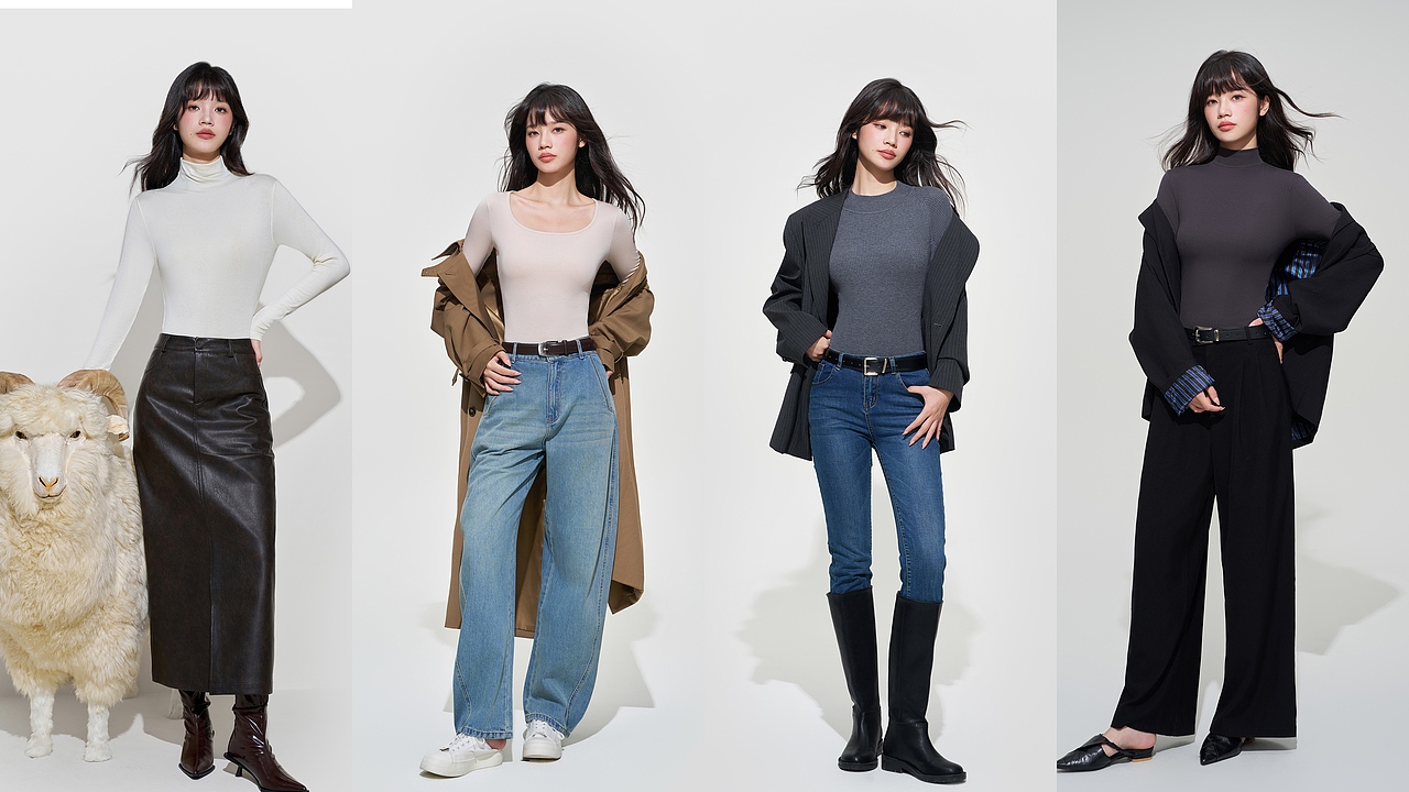 打底衫拍摄-时尚穿搭