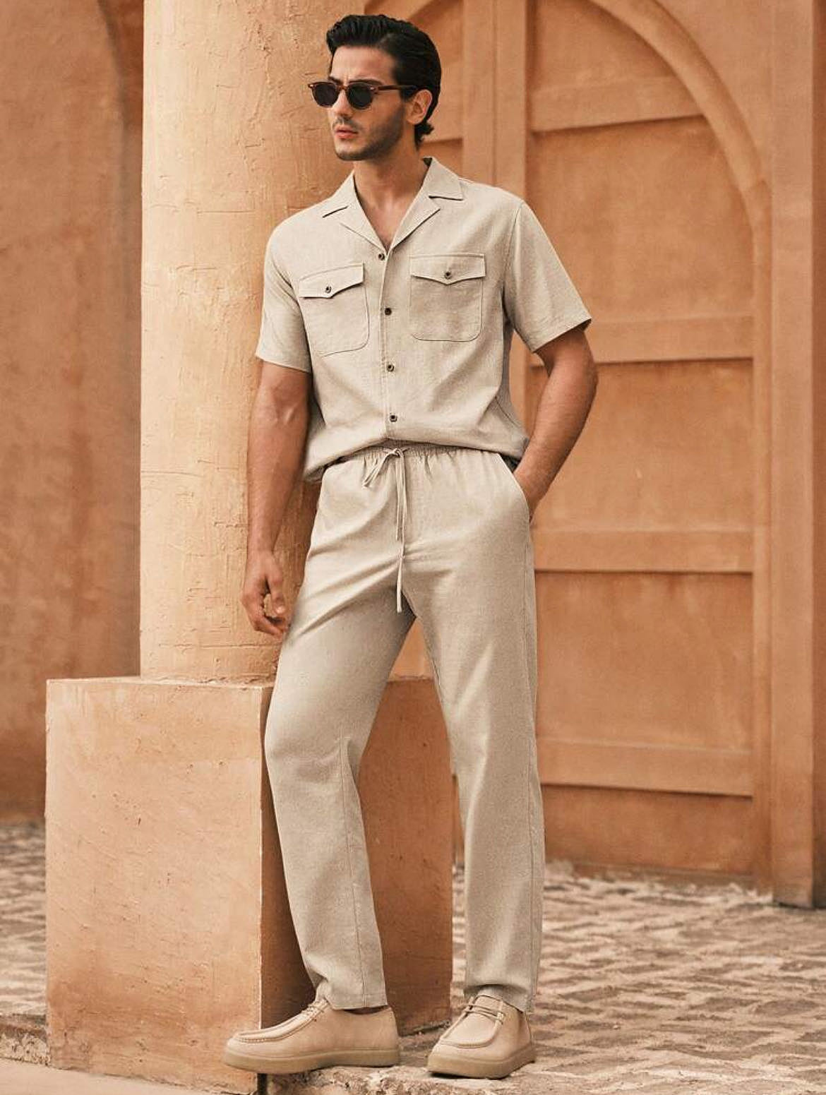 胡茬外模巴西男外模广州外籍男模休闲西装拍摄儒雅模特