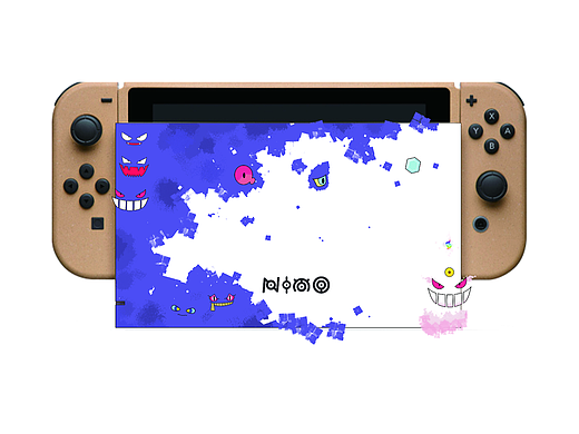 2019年作品 宝可梦幽灵属性图案SWITCH痛贴自制图