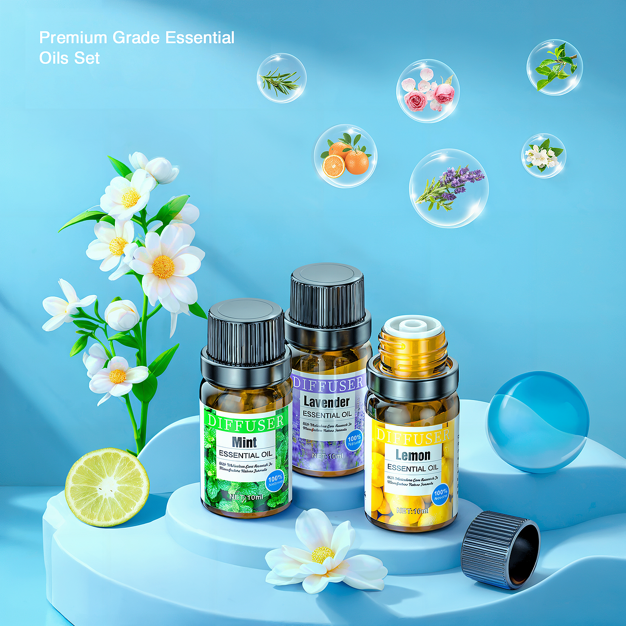 keyshot 产品&场景渲染 亚马逊 香薰机 主图A+设计（图ZMzg3ODI2OTM2） - 产品 - 站酷设计师FishFace鱼脸原创素材 - 站酷ZCOOL