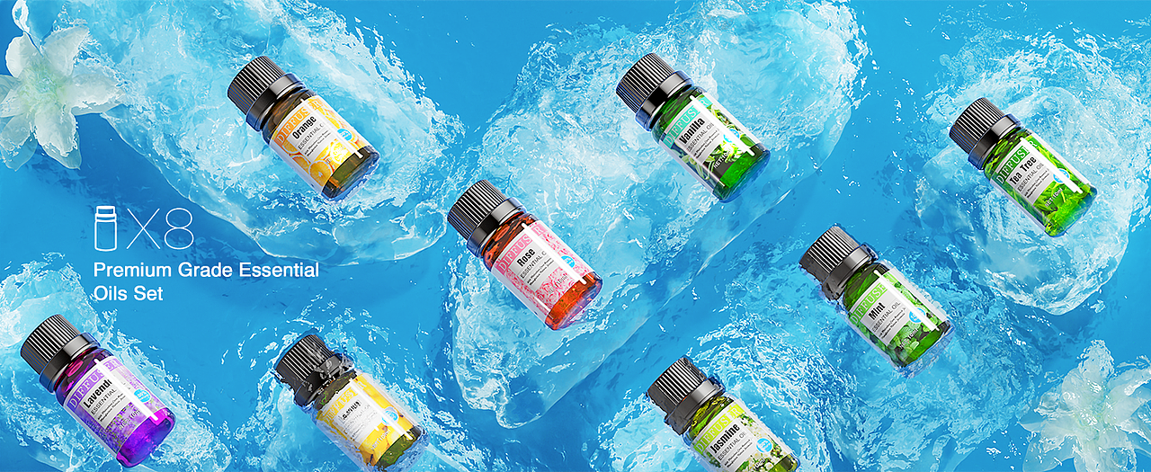 keyshot 产品&场景渲染 亚马逊 香薰机 主图A+设计（图ZMzg3ODI2OTg0） - 产品 - 站酷设计师FishFace鱼脸原创素材 - 站酷ZCOOL