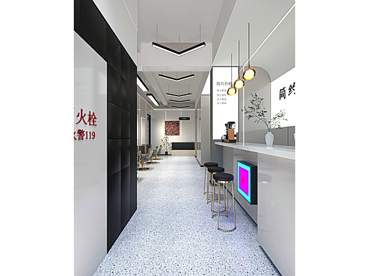 简约理发店