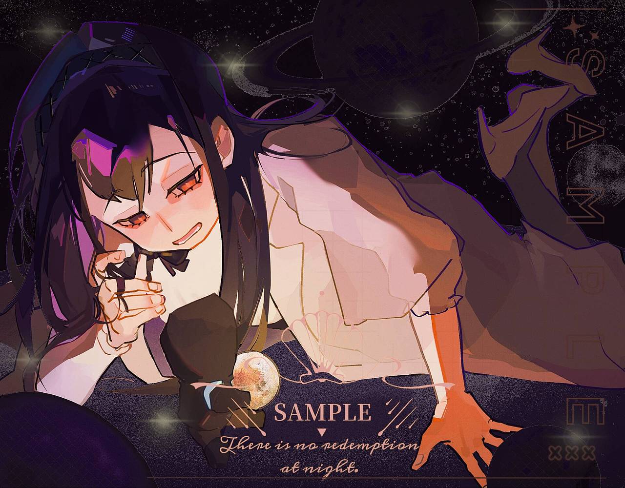 可爱童话玻璃纸风格插画