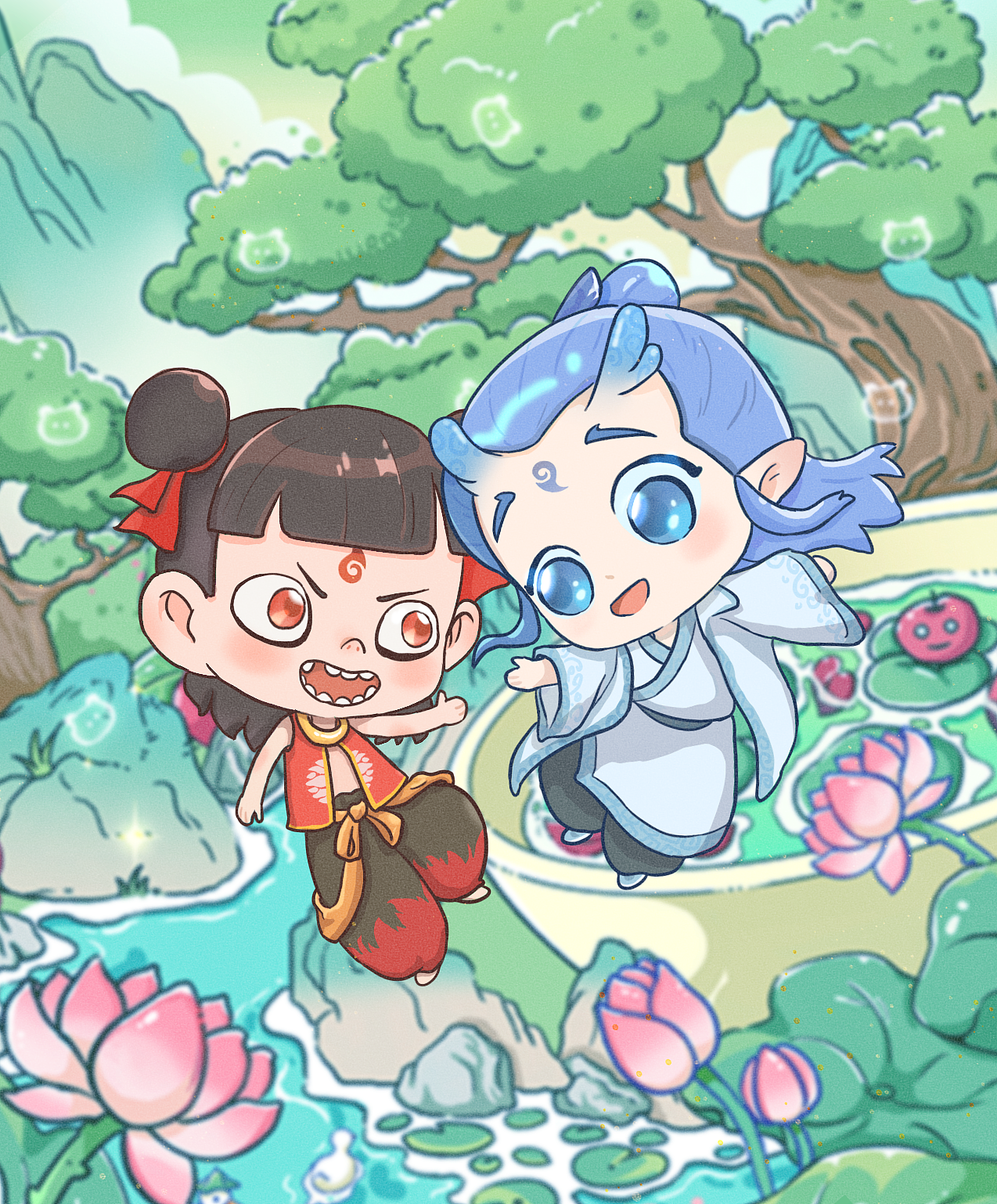 画了哪吒的同人