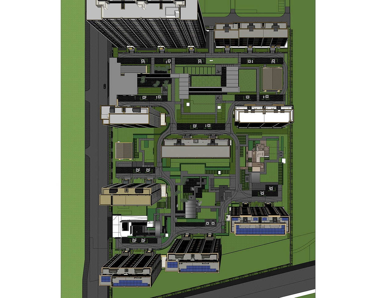 华润北京悦府大区景观SU模型下载