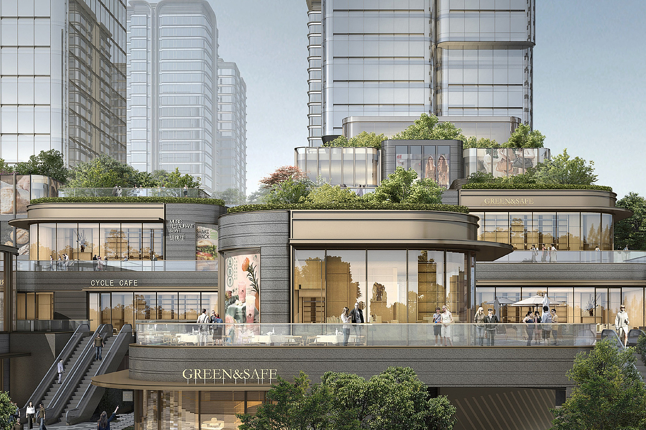 重庆香港置地小苑商业办公综合体SU模型下载（图ZMzg3ODUzMzky） - 建筑设计 - 站酷设计师素模网原创素材 - 站酷ZCOOL