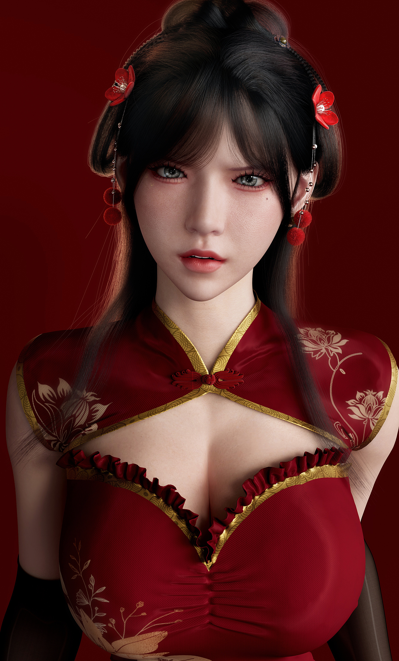 穿旗袍的少女（图ZMzg3ODU5NjI4） - 人物/生物 - 站酷设计师绅士大队长原创素材 - 站酷ZCOOL