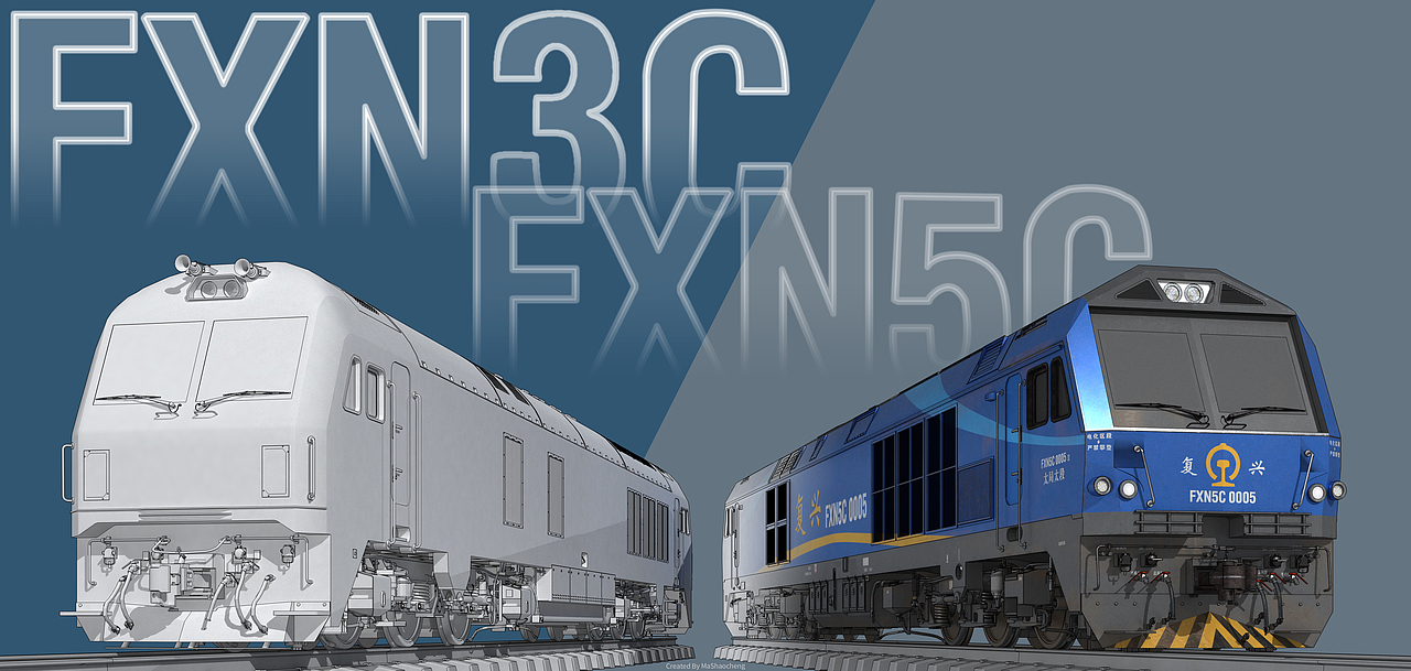 “復(fù)興”雙雄!新一代干線貨運(yùn)內(nèi)燃機(jī)（圖ZMzg3ODYyODEy） - 機(jī)械/交通 - 站酷設(shè)計(jì)師月十二msc原創(chuàng)素材 - 站酷ZCOOL