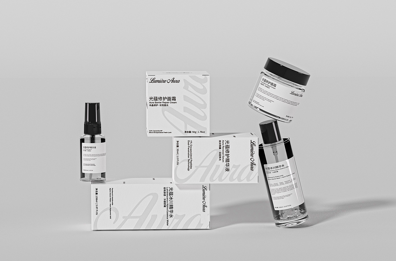 护肤品包装设计-Lumière Aura（图ZMzg3ODY5MDQ0） - 包装 - 站酷设计师ALPHA芥末原创素材 - 站酷ZCOOL