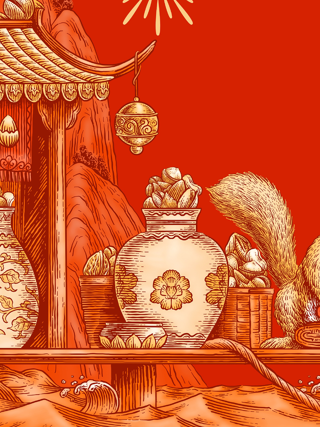 原创插画|三只松鼠坚果礼海上丝路款（图ZMzg3ODcyODEy） - 商业插画 - 站酷设计师花椒的Alex原创素材 - 站酷ZCOOL