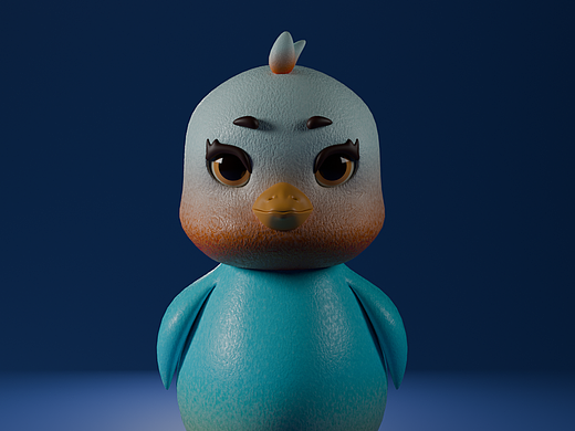 blender 3d duck 小鸭子