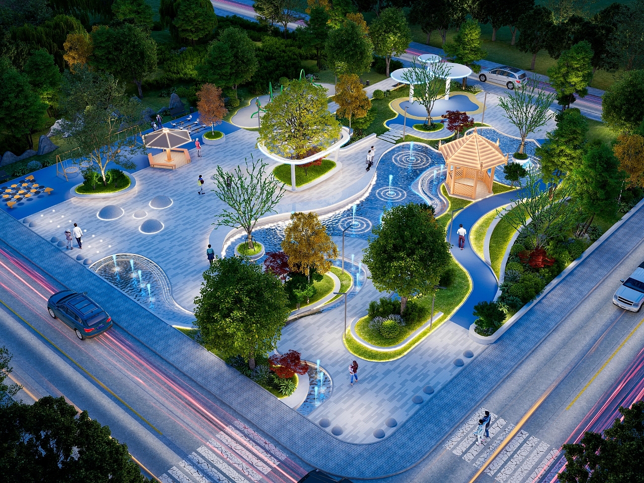 公园景观效果图接单