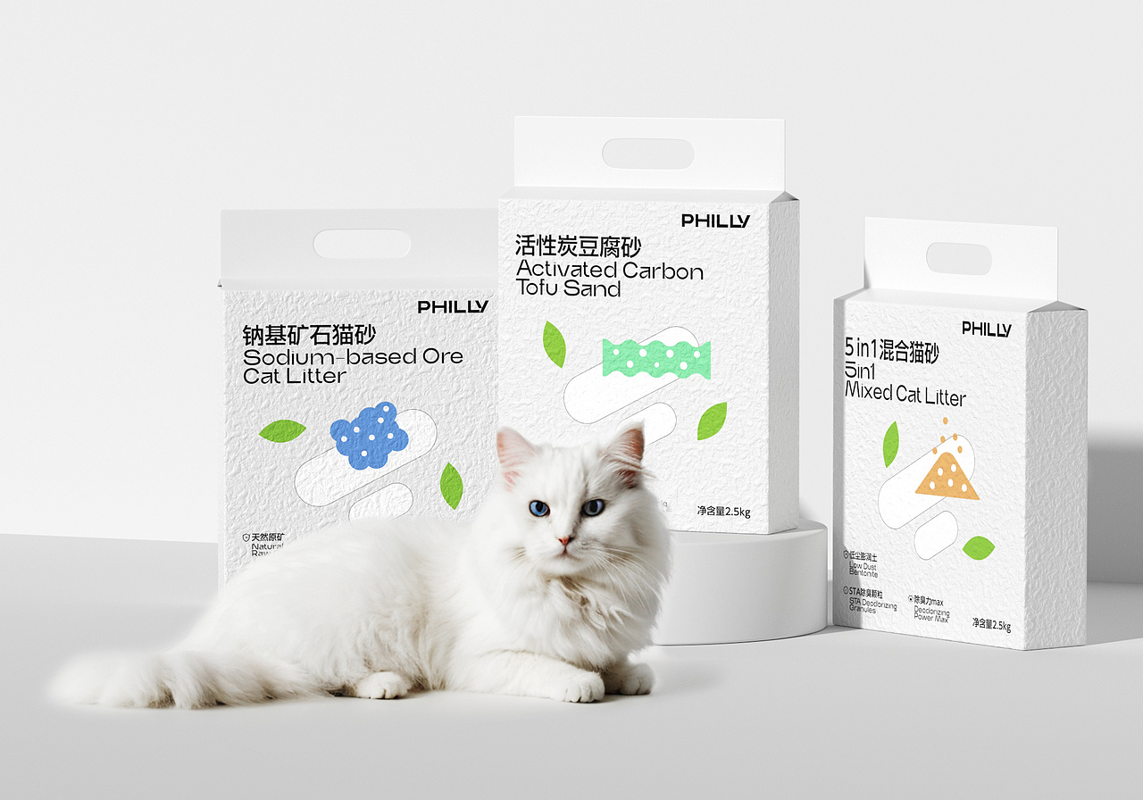 猫砂包装设计（图ZMzg3ODg0Njg0） - 包装 - 站酷设计师至秦喜欢小表情原创素材 - 站酷ZCOOL
