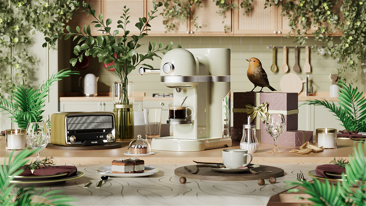 老人家玩三维,年纪大了点,但作品永远年轻。